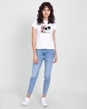 Shop Women's White Holi Spirit Graphic Printed Slim Fit T-shirt-Design