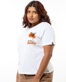Shop Women's White Hooray Graphic Printed Plus Size T-shirt-Design