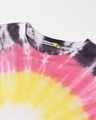 Shop Women's Pink & Yellow Hopeless Romantic Tie & Dye Oversized T-shirt