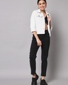 Shop Women's White Denim Jacket-Full