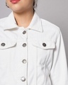 Shop Women's White Denim Jacket