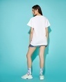 Shop Women's White Just keep Floating Graphic Printed Boyfriend T-shirt-Design