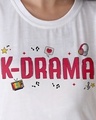 Shop Women's White BST K-Drama Typography T-shirt-Design