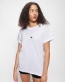 Shop Women's White Karma Circles Graphic Printed Boyfriend T-shirt-Design