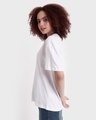 Shop Women's White Karma Circles Graphic Printed Oversized T-shirt-Design