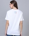 Shop Women's White Keep The Dream Alive Puff Printed Relaxed Fit T-Shirt-Full