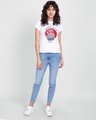Shop Women's White Love Ramen Slim Fit T-shirt-Design