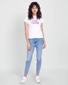 Shop Women's White Make Yourself A Priority Printed Slim Fit T-shirt-Design