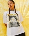 Shop Women's White Manush Graphic Printed Oversized T-shirt-Front