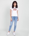 Shop Women's White Marvel 8 bit Slim Fit (AVL) T-shirt-Design