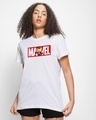 Shop Women's White Marvelous Ironman Graphic Printed Boyfriend T-shirt-Front
