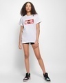Shop Women's White Marvelous Ironman Graphic Printed Boyfriend T-shirt-Full