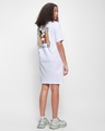 Shop Women's White Mickey Mouse Graphic Printed Oversized Dress-Full
