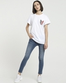 Shop Women's White Mikasa Boyfriend T-shirt-Full