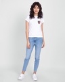 Shop Women's White Mikasa Slim Fit T-shirt-Design