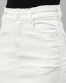 Shop Women's White Mini Denim Skirt