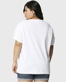 Shop Women's White Minimal Believe Graphic Printed Plus Size Boyfriend T-shirt-Design