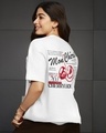 Shop Women's White Moncherie Graphic Printed Oversized T-shirt-Front