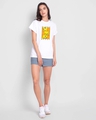 Shop Women's White Moody Tweety (LTL) Graphic Printed Boyfriend T-shirt-Design