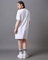 Shop Women's White Moschino Bunny Graphic Printed Oversized T-shirt Dress-Design