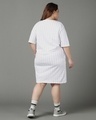 Shop Women's White Moschino Bunny Graphic Printed Oversized Plus Size T-shirt Dress-Design