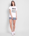 Shop Women's White MOTD Panda Graphic Printed T-shirt-Design