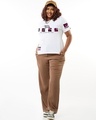 Shop Women's White Must Play Graphic Printed Plus Size T-shirt-Full
