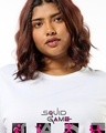 Shop Women's White Must Play Graphic Printed Plus Size T-shirt