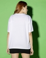 Shop Women's White Badass Graphic Printed Oversized T-shirt-Design
