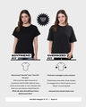 Shop Women's White Badass Graphic Printed Oversized T-shirt-Full