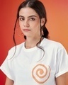 Shop Women's White Naruto Uzumaki Graphic Printed Boyfriend T-shirt