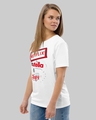 Shop Women's White Netflix, Nutella & Naps Typography Loose Fit T-shirt-Full
