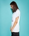 Shop Women's White Ocean Child Graphic Printed Boyfriend T-shirt-Design