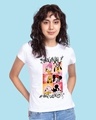 Shop Women's White Original Influencers Graphic Printed T-shirt-Front