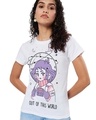 Shop Women's White Out of this World Graphic Printed T-shirt-Front
