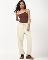 Shop Women's Off White Oversized Joggers