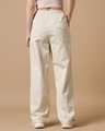 Shop Women's Off White Oversized Parachute Pants-Design
