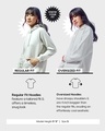 Shop Women's White Oversized Hoodies-Design