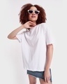 Shop Women's White Oversized T-shirt-Front