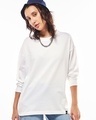 Shop Women's White Oversized T-shirt-Front