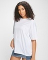 Shop Pack of 2 Women's White Oversized T-shirt-Design