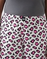 Shop Women's White & Pink All Over Printed Plus Size Pyjamas