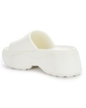 Shop Women's White Platform Sliders-Full