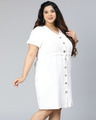 Shop Women's White Plus Size Dress-Design