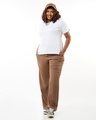 Shop Women's White Plus Size T-shirt-Design