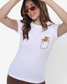 Shop Women's White Pocket Jerry Graphic Printed T-shirt-Front
