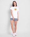 Shop Women's White Pooh Rise & Shine (DL) Graphic Printed Boyfriend T-shirt-Design