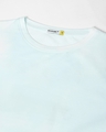 Shop Women's White & Blue Power Up Graphic Printed Boyfriend T-shirt