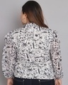Shop Women's White Printed Neck Top-Design