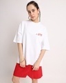 Shop Women's White Puff Printed Oversized T-Shirt-Design